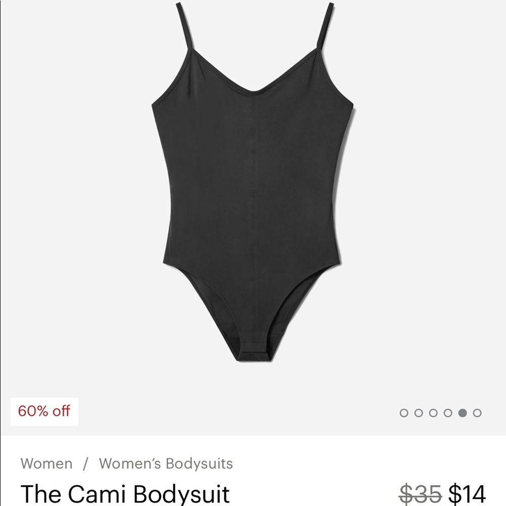 Everlane Black Cami Bodysuit